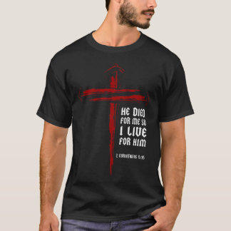 Christliches Kreuz nagelt Jesus 2. Korinther 515 T-Shirt