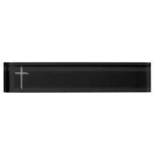 Christliches Kreuz Namensplakette