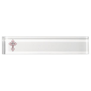 Christliches Kreuz Namensplakette