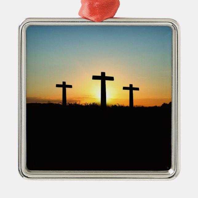 Christliches Kreuz Ornament Aus Metall (Vorne)
