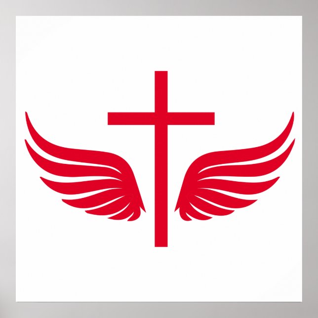 Christliches Kreuz Poster (Vorne)