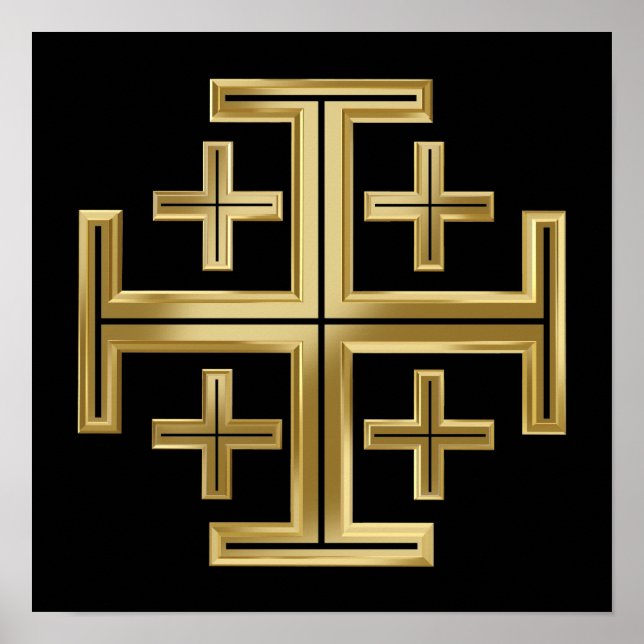 Christliches Kreuz Poster (Vorne)