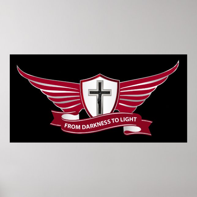 Christliches Kreuz Poster (Vorne)