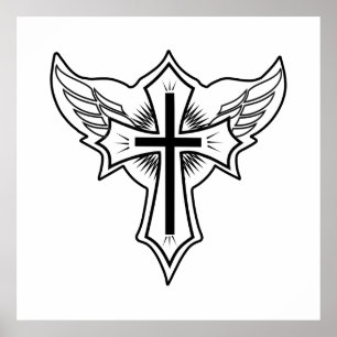 Christliches Kreuz Poster