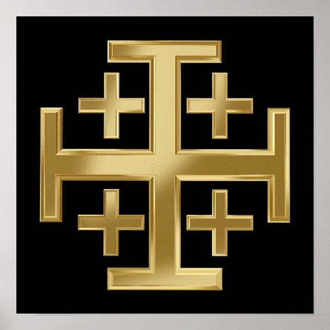 Christliches Kreuz Poster (Vorne)