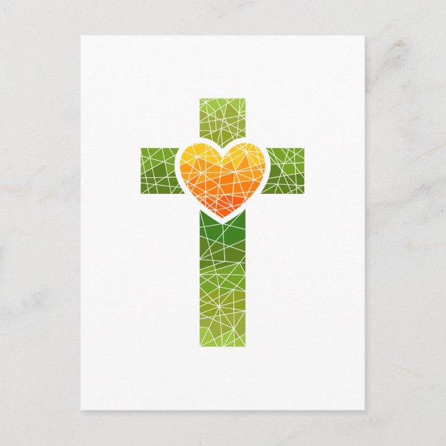 Christliches Kreuz Postkarte (Vorderseite)