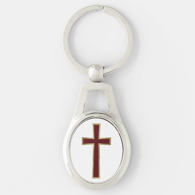Christliches Kreuz Schlüsselanhänger (Vorderseite)