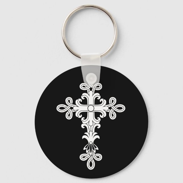 Christliches Kreuz Schlüsselanhänger (Vorderseite)