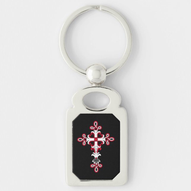 Christliches Kreuz Schlüsselanhänger (Vorderseite)