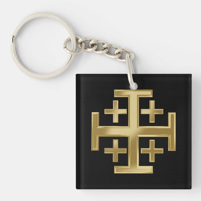 Christliches Kreuz Schlüsselanhänger (Vorderseite)