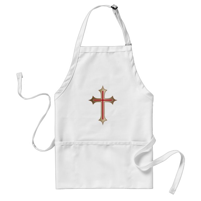Christliches Kreuz Schürze (Vorne)