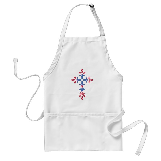 Christliches Kreuz Schürze (Vorne)
