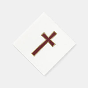 Christliches Kreuz Serviette