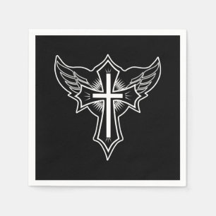 Christliches Kreuz Serviette