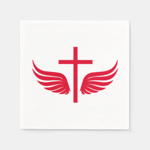Christliches Kreuz Serviette