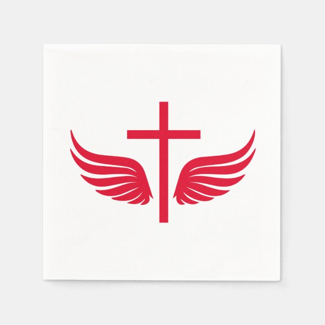 Christliches Kreuz Serviette (Vorderseite)