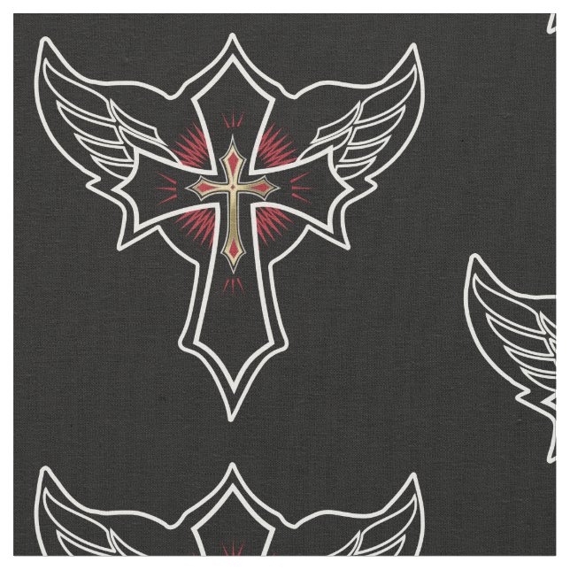 Christliches Kreuz Stoff (Nahaufnahme)