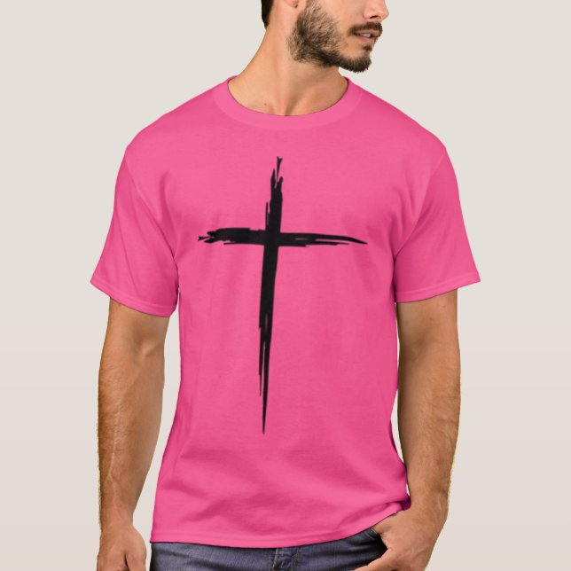 Christliches Kreuz T-Shirt (Vorderseite)