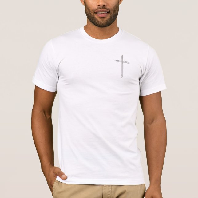 Christliches Kreuz T-Shirt (Vorderseite)