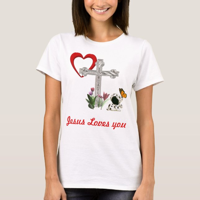 Christliches Kreuz T-Shirt (Vorderseite)
