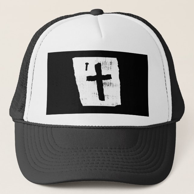 Christliches Kreuz Truckerkappe (Vorderseite)