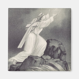 Christliches Kreuz-und-Krone-Symbol Magnet