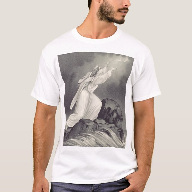 Christliches Kreuz- und Kronensymbol T-Shirt (Vorderseite)