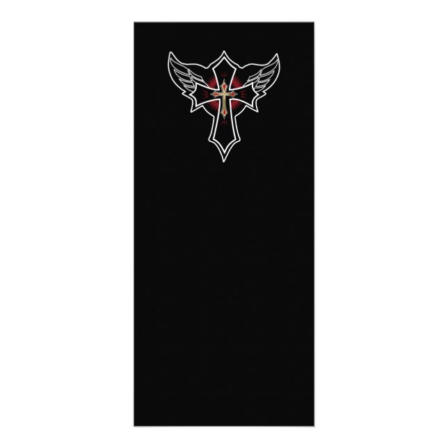 Christliches Kreuz Werbekarte (Vorne)