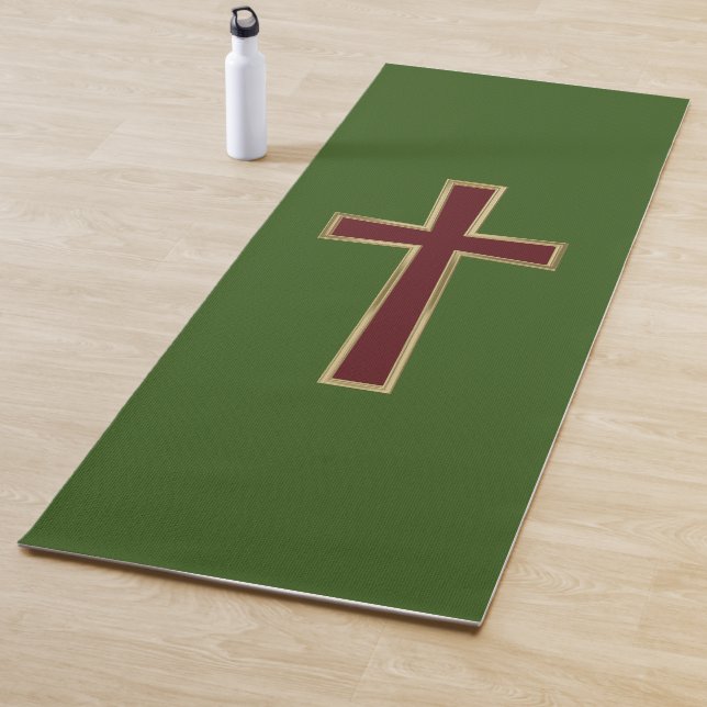 Christliches Kreuz Yogamatte (Beispiel)
