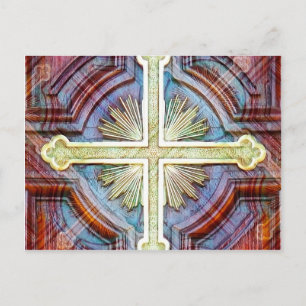 Christliches Kreuzsymbol Postkarte