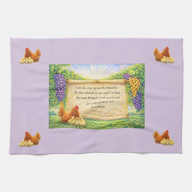 Christliches Küchenhandtuch Geschirrtuch (Horizontal)