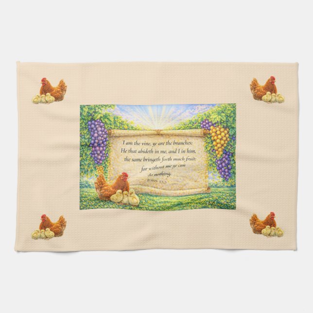 Christliches Küchenhandtuch Geschirrtuch (Horizontal)