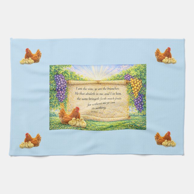 Christliches Küchenhandtuch Geschirrtuch (Horizontal)