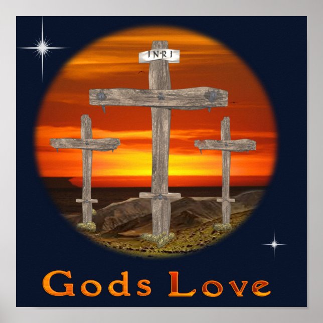 Christliches Kunstposter Calvary Poster (Vorne)