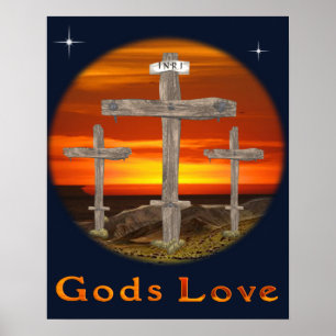 Christliches Kunstposter Calvary Poster