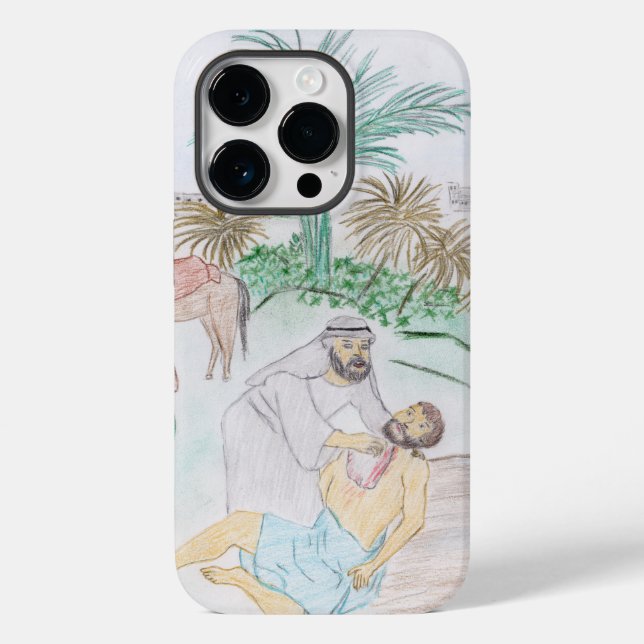 Christliches Kunstwerk Das gute Samariter Case-Mate iPhone Hülle (Rückseite)