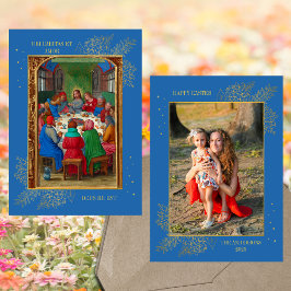 Christliches letztes Abendmahl Foto Jesu Osterfami Feiertagskarte