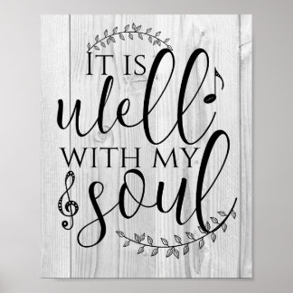 Christliches Lied es ist gut mit meinem Soul Typog Poster