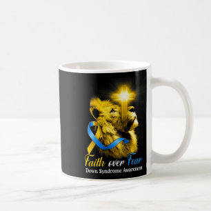 Christliches Löwenkreuz Glaube überwindet Angst Do Kaffeetasse
