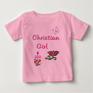 Christliches Mädchen  Baby T-shirt