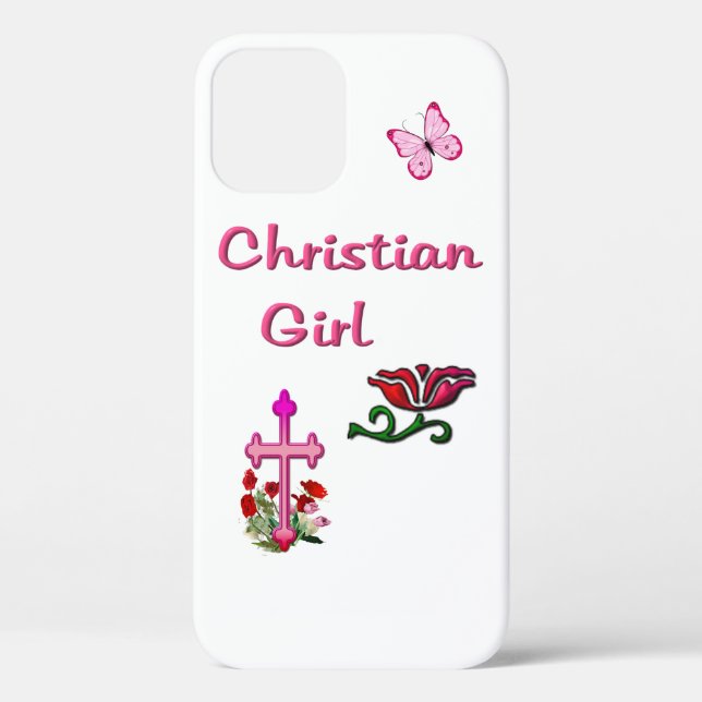 Christliches Mädchen Case-Mate iPhone Hülle (Rückseite)