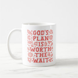 Christliches Mädchen Gott Plan Zitate rosa Ästheti Kaffeetasse