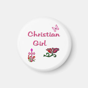Christliches Mädchen  Magnet