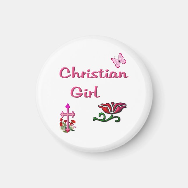 Christliches Mädchen  Magnet (Vorne)