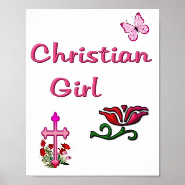 Christliches Mädchen  Poster (Vorne)