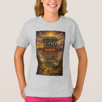 Christliches Mädchen Römer 8,28 Bibelvers T-Shirt
