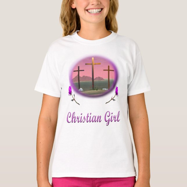 Christliches Mädchen T-Shirt (Vorderseite)