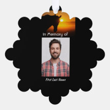 Christliches Memorial Foto Gebet Pferd Western