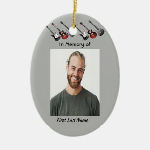 Christliches Memorial Keepake Musician Gitarre Keramik Ornament