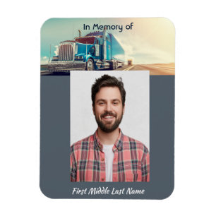 Christliches Memorial Sattelschlepper Magnet